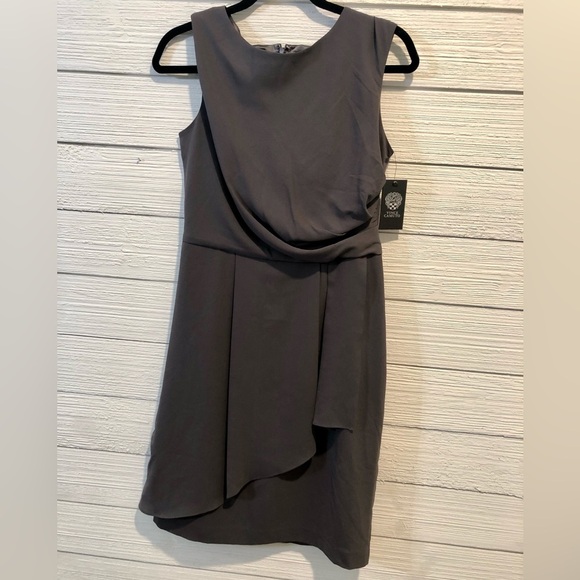 Vince Camuto Women’s Dark Gray Sleeveless Dress Size 6 OFFICE Party NEW - Picture 2 of 10